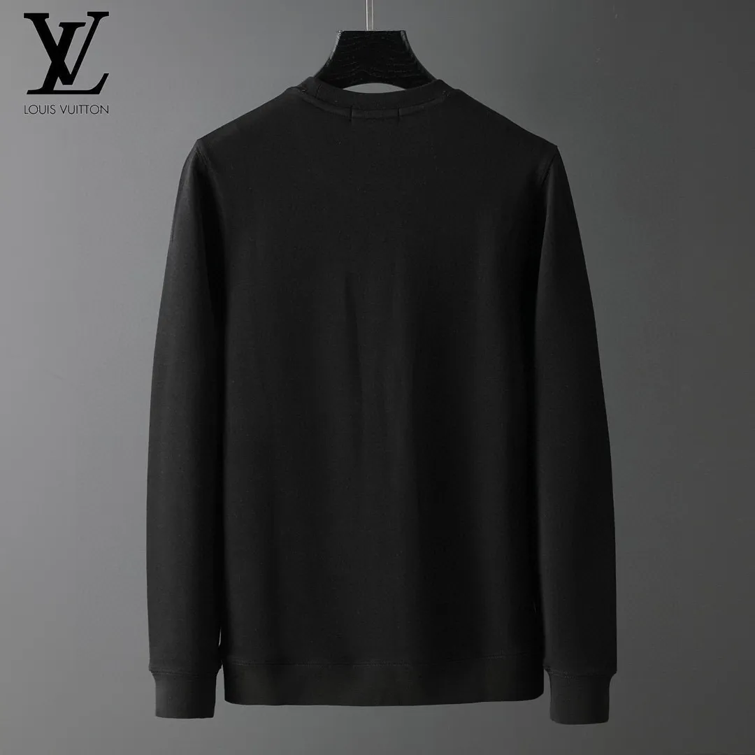🅿️220 brand [LV Louis Vuitton] (good news for fat people) 2025ss autumn latest long-sleeved round-neck sweatshirt, on sale simultaneously on the official website. Refreshing and breathable. Made of top Tencel Roman. Comfortable and soft. 3D three-dimensional clarity. Super fashion sense. Great for gifting and keeping for yourself. Size: M-5XL (can wear up to 220 pounds)